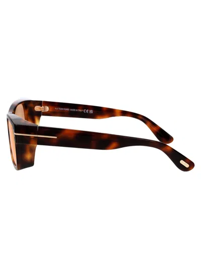 Tom Ford Orange Havana Acetate Sunglasses