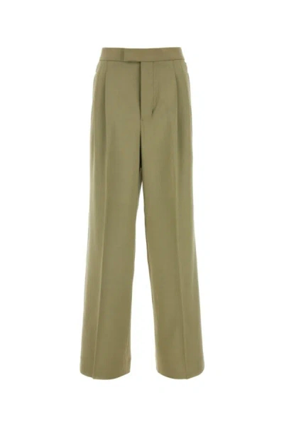 Ami Alexandre Mattiussi Ami Paris Sage Green Viscose Blend Pant In Green