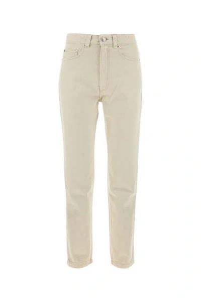 Ami Alexandre Mattiussi Ami Paris Logo-patch Denim Jeans In White