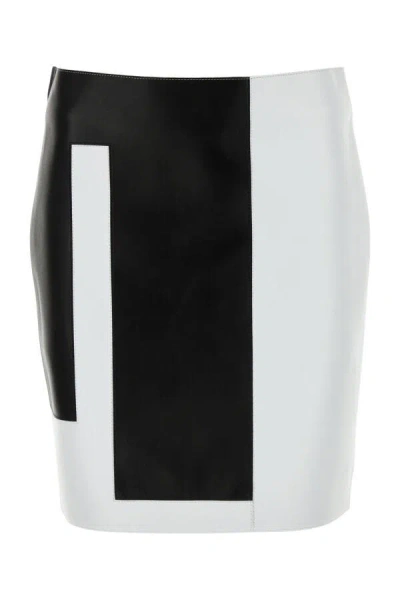 Fendi Women's Multicolor Leather Mini Skirt | Size It 40 | Fpd953aru1 Color F1nzz In Multicolor