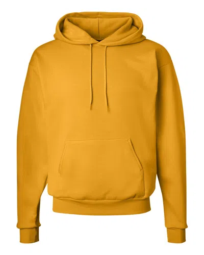 Hanes Men's Ecosmart Hooded Sweatshirt In Gold