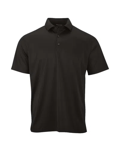 Paragon Saratoga Performance Mini Mesh Polo In Black