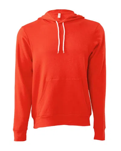 Shop Bella+canvas Men's Sponge Fleece Hoodie In Red