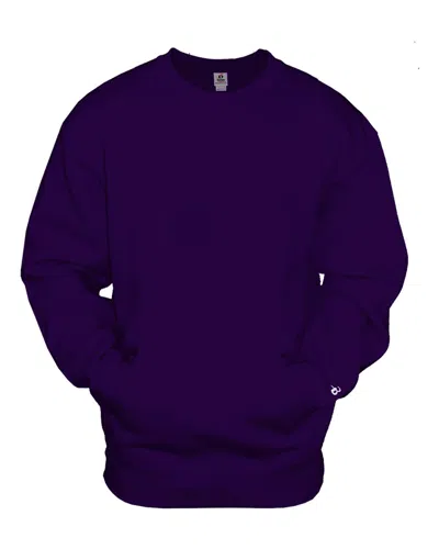 Badger Men's Pocket Sweatshirt In Purple