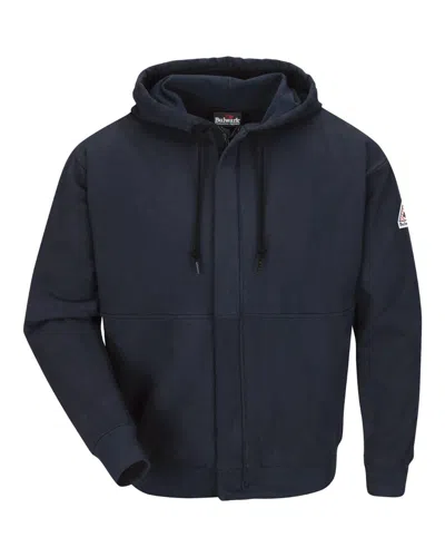 Bulwark Men's Zip-front Hooded Sweatshirt In Blue