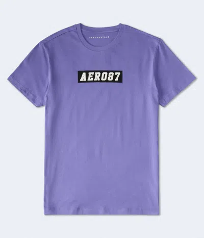 Aéropostale 87 Box Logo Appliqué Graphic Tee In Multi