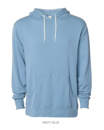 Independent Trading Co. Men's Lightweight Hooded Sweatshirt In Blue