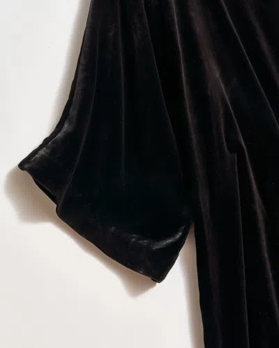 Billy Reid Velvet Tie Waist Dress In Black