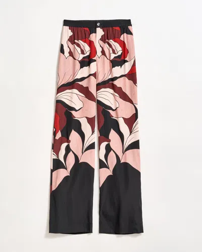 Billy Reid Winter Rose Lounge Pant In Red/black