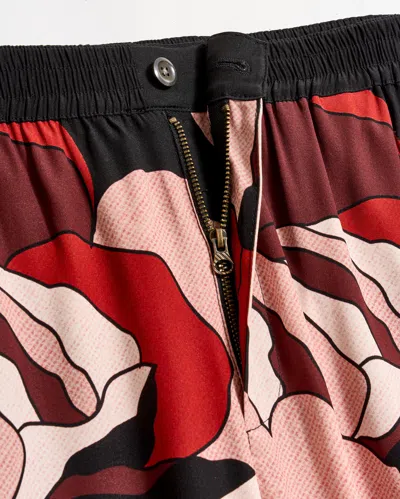 Billy Reid Winter Rose Lounge Pant In Red/black