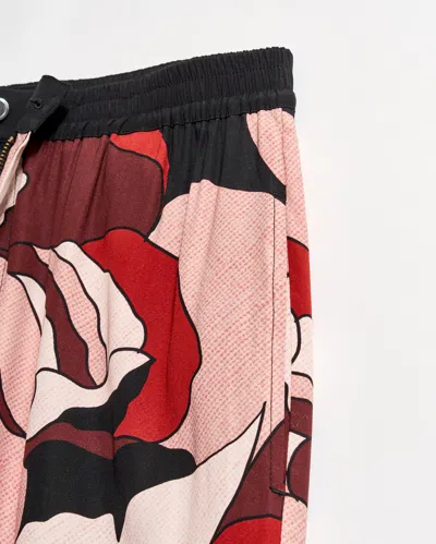 Billy Reid Winter Rose Lounge Pant In Red/black