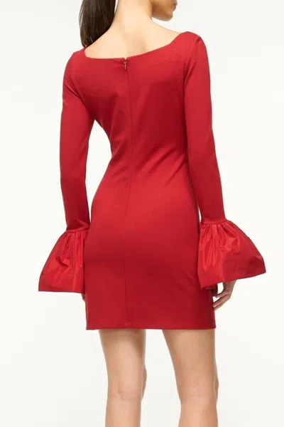 Staud Hawthorne Dress In Rouge
