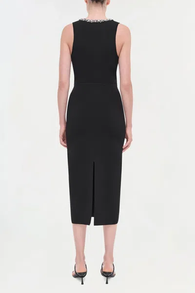 Simkhai Khari Crystal-embellished Stretch-knit Midi Dress