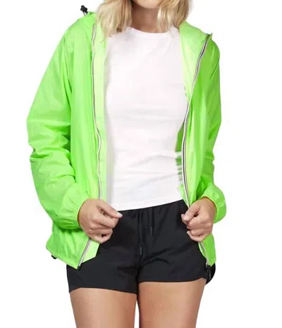 08 Lifestyle Rain Jacket In Neon Green In Green