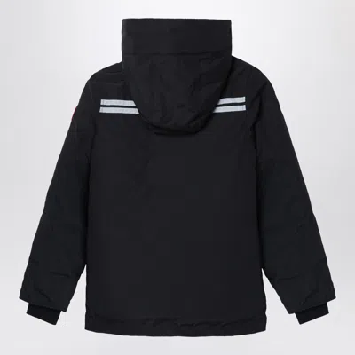 Canada Goose Short Black Logan Parka In Black