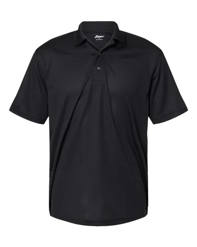 Paragon Saratoga Performance Mini Mesh Polo In Black