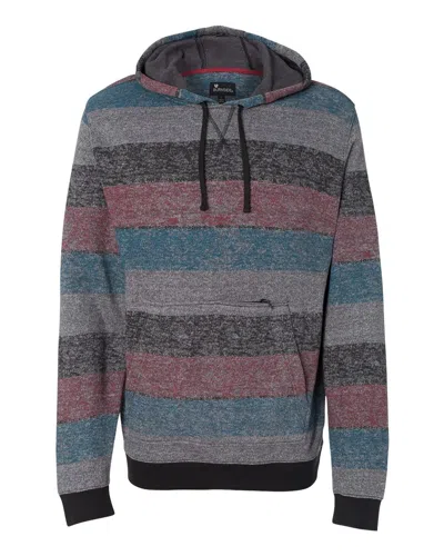 Burnside Men's Printed Stripes Fleece Sweatshirt In Multi