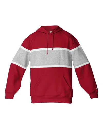 Badger Men's Untied Athletic Fleece Hooded Sweatshirt In Multi