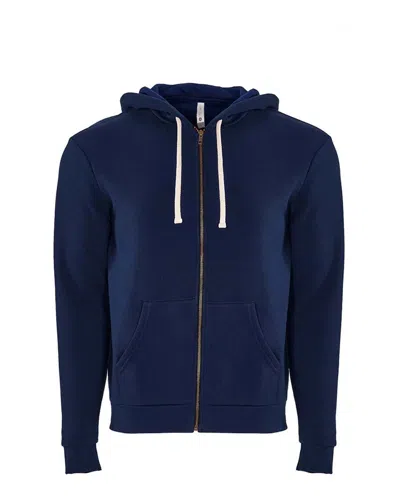 Next Level Santa Barbara Full-zip Hoodie In Blue