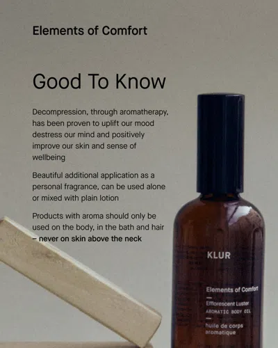 Klur Elements Of Comfort Body Oil