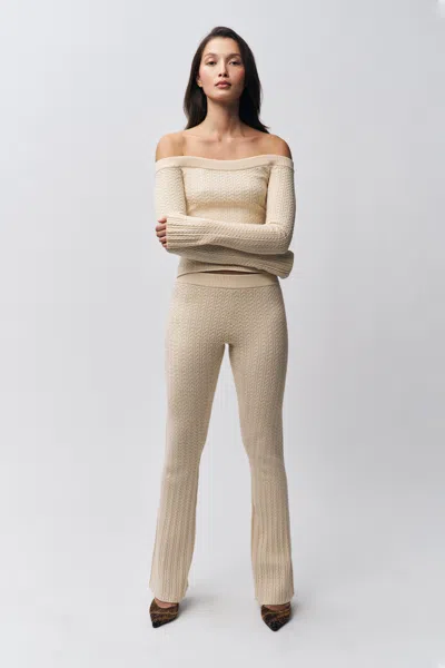 Danielle Guizio Ny Camille Pant In Ivory