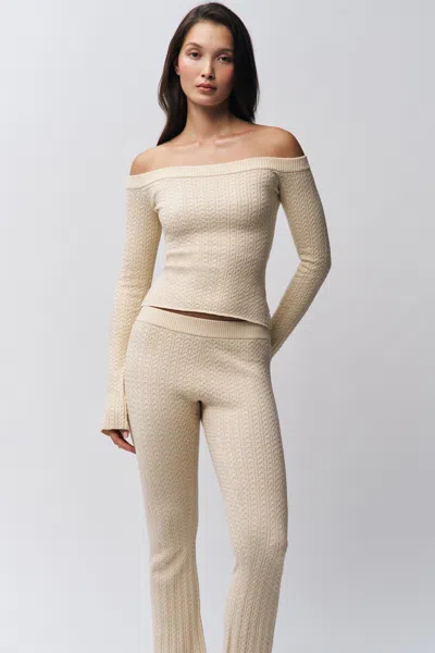 Danielle Guizio Ny Camille Pant In Ivory