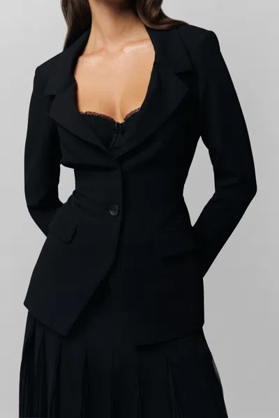 Danielle Guizio Ny Cooper Blazer In Black