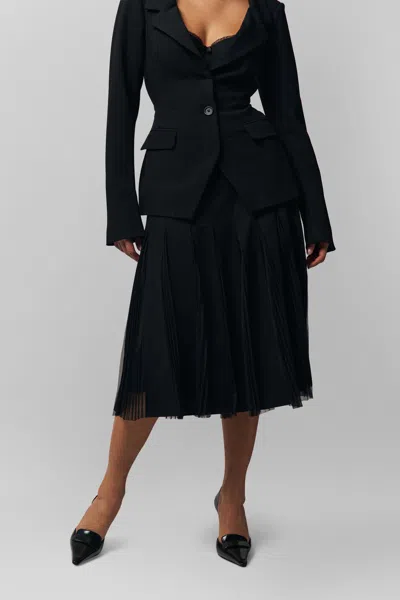 Danielle Guizio Ny Gibson Skirt In Black