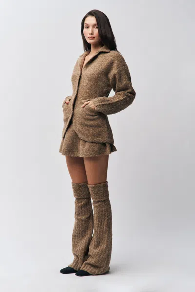 Danielle Guizio Ny Kate Jacket In Brown