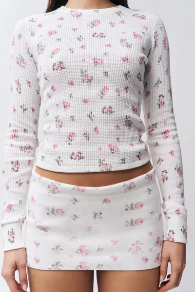 Danielle Guizio Ny Thermal Skort In White