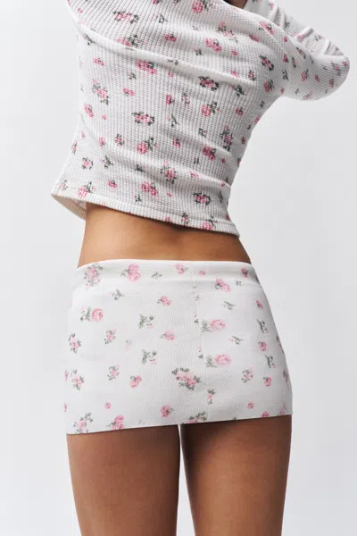 Danielle Guizio Ny Thermal Skort In White