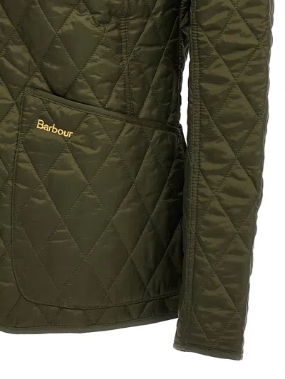 Barbour Annandale Corduroy-trimmed Quilted Shell Jacket In Green