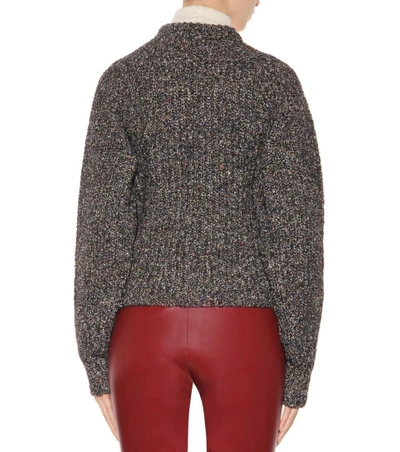 Shop Isabel Marant Étoile Happy Knitted Sweater In Grey