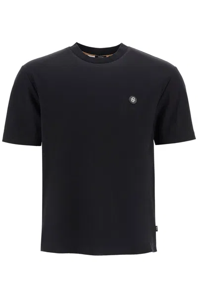 Shop Hugo Boss Boss T Shirt With Double Monogram Patch