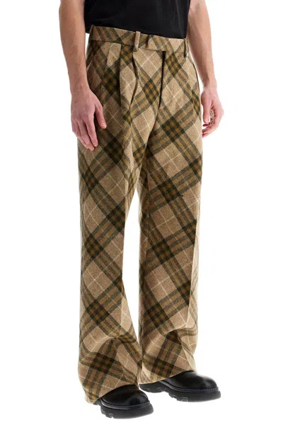 Shop Burberry Ered Wool Tailored Trousers