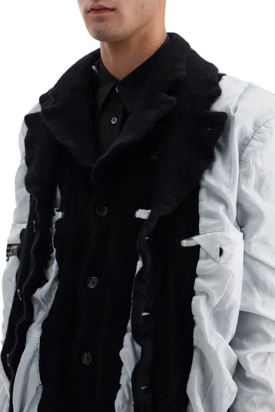 COMME DES GARÇONS HOMME DEUX COMME DES GARCONS HOMME PLUS LAYERED JACKET WITH INSIDE OUT EFFECT 