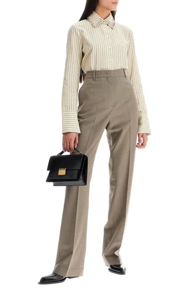 Shop Golden Goose Lightweight Tailored Wool Trousers