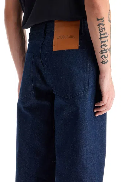 Shop Jacquemus Baggy With Maxi Cuff Baggy Jeans With