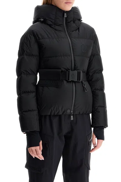 Moncler Grenoble Bouquetin Hooded Down Puffer Jacket In Black