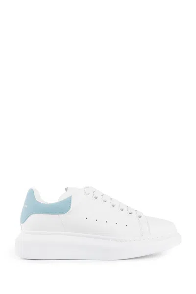 Alexander Mcqueen Larry Leather Sneakers In White
