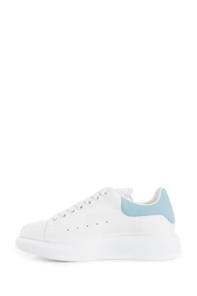 Alexander Mcqueen Larry Leather Sneakers In White