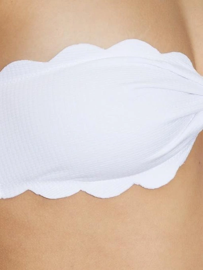 MARYSIA Antibes Scallop-Edged Bandeau Bikini Top 