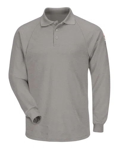 Bulwark Classic Long Sleeve Polo - Cooltouch2 In Grey