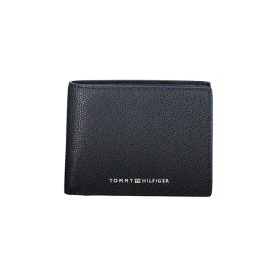 Tommy Hilfiger Elegant Dual Compartment Leather Wallet In Blue