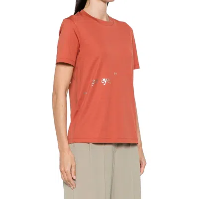 S Max Mara Slogan-print Cotton T-shirt