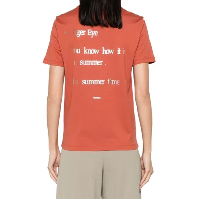 S Max Mara Slogan-print Cotton T-shirt