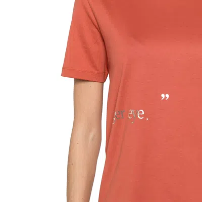 S Max Mara Slogan-print Cotton T-shirt