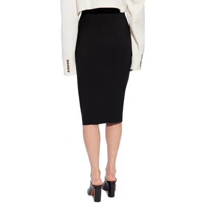 Alaïa Alaia Womens Noir Alaia Buttoned Slim-fit Stretch-wool Midi Skirt In Black