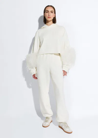 Lapointe Cotton Cargo Sweatpant In Off White
