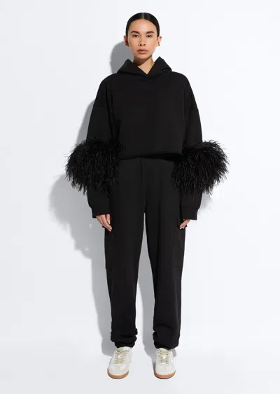 Lapointe Cotton Cargo Sweatpant In Black
